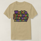 Wereldwijde GROOTSTE INVESTERINGSHULP T-shirt (Design voorkant)