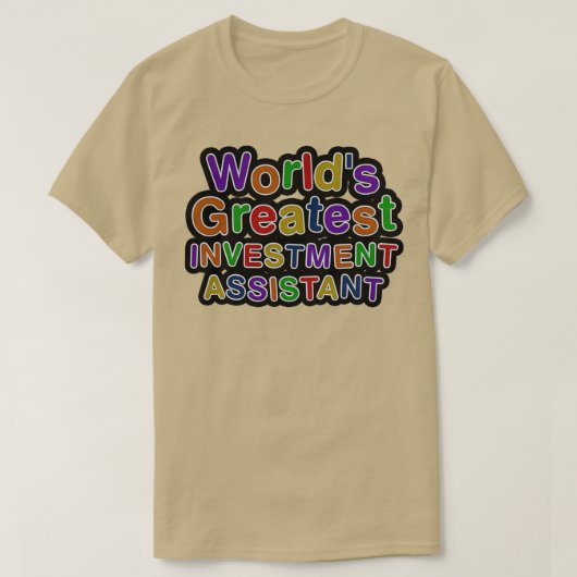 Wereldwijde GROOTSTE INVESTERINGSHULP T-shirt (Design voorkant)