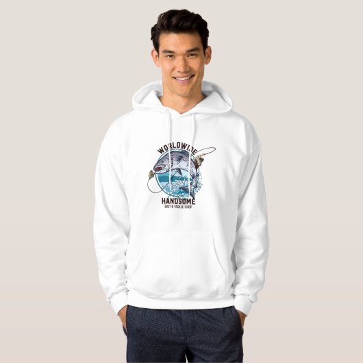 Wereldwijde, handige bait- en rackwinkel hoodie (Voorkant volledig)