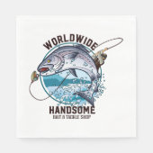 Wereldwijde, handige bait- en rackwinkel servet (Voorkant)