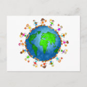 Wereldwijde Herfst Kinderen Briefkaart (Voorkant)