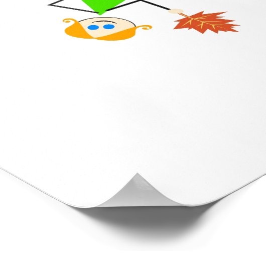 Wereldwijde Herfst Kinderen Poster (Hoek)