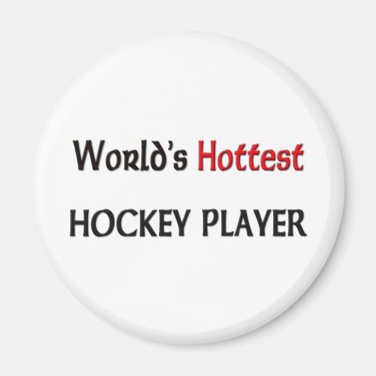 Wereldwijde hotste hockeyspeler magneet (Voorkant)