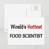 Wereldwijde hotste voedselwetenschapper briefkaart (Voorkant / Achterkant)