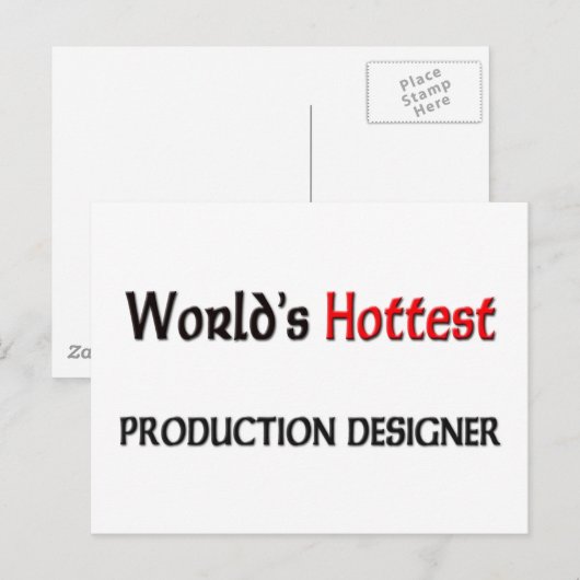 Wereldwijde Hottest-ontwerper Briefkaart (Voorkant / Achterkant)