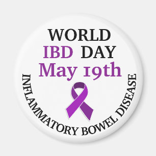 Wereldwijde IBD Day Awareness Ribbon Magneet