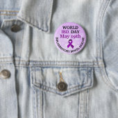 Wereldwijde IBD Day Awareness Ribbon Ronde Button 5,7 Cm (In situ)