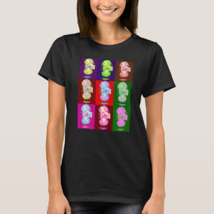 Wereldwijde inflatie beperkt pop kunst t-shirt