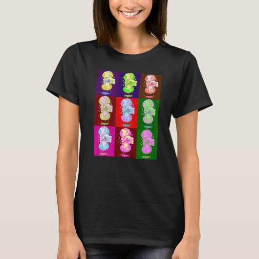 Wereldwijde inflatie beperkt pop kunst t-shirt (Voorkant)