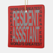 Wereldwijde ingezeten assistent keramisch ornament (Links)