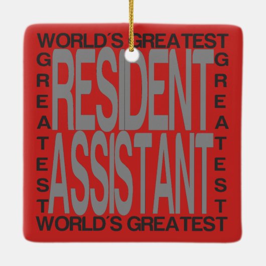 Wereldwijde ingezeten assistent keramisch ornament (Achterkant)