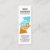 Wereldwijde internationale invoer van Pijl Mini Visitekaartje (Voorkant)