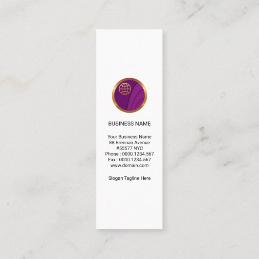 Wereldwijde internationale invoer van Pijl Mini Visitekaartje (Achterkant)