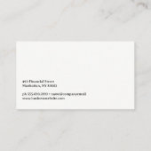 Wereldwijde kaart | Candle Stick Stock Graph Visitekaartje (Achterkant)