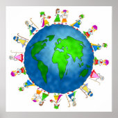 Wereldwijde Kinder nativiteit Poster (Voorkant)