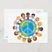 Wereldwijde kinderen briefkaart (Voorkant / Achterkant)