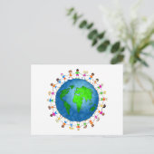 Wereldwijde Kinderen Briefkaart (Staand voorkant)