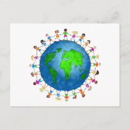 Wereldwijde Kinderen Briefkaart
