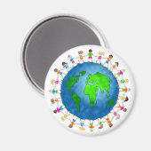 Wereldwijde Kinderen Magneet (Voorkant / Achterkant)