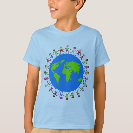 Wereldwijde Kinderen T-shirt (Voorkant)
