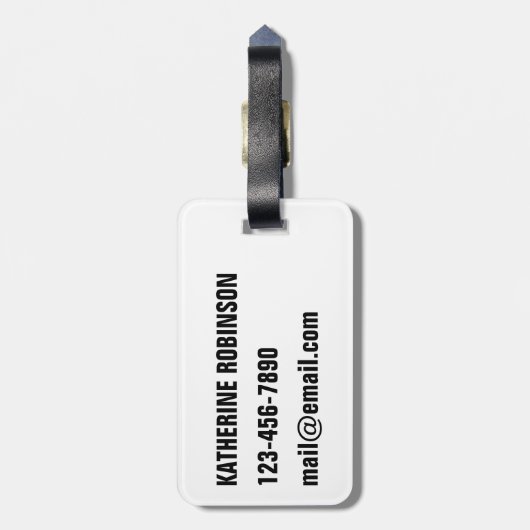 Wereldwijde klimaatverandering bagagelabel (Achterkant verticaal)