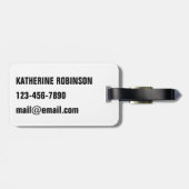 Wereldwijde klimaatverandering bagagelabel (Achterkant horizontaal)