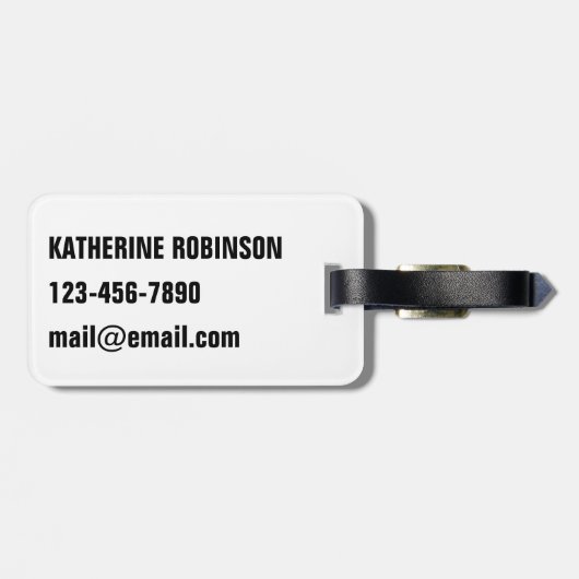 Wereldwijde klimaatverandering bagagelabel (Achterkant horizontaal)