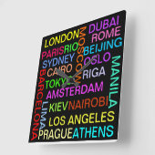 Wereldwijde klok voor steden (Hoek)