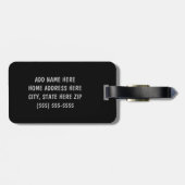 Wereldwijde kruiper bagagelabel (Achterkant horizontaal)