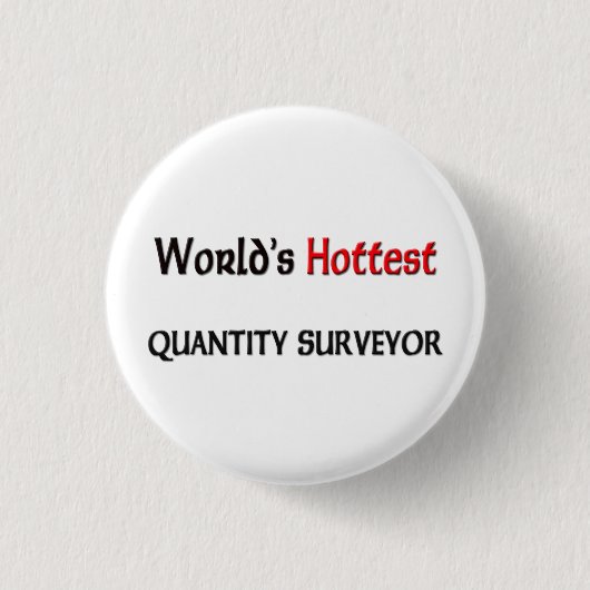 Wereldwijde kwantiteitsenquête ronde button 3,2 cm (Voorkant)