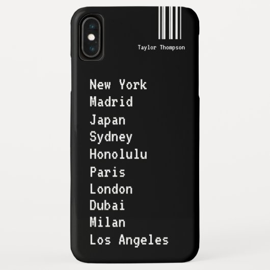 Wereldwijde locaties, op maat geïnspireerd Case-Mate iPhone case (Achterkant)