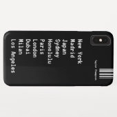 Wereldwijde locaties, op maat geïnspireerd Case-Mate iPhone case (Achterkant (horizontaal))