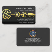 Wereldwijde logistieke modi Supply Line Visitekaartje (Voorkant / Achterkant)