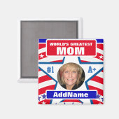 Wereldwijde mam magneet (Voorkant / Achterkant)