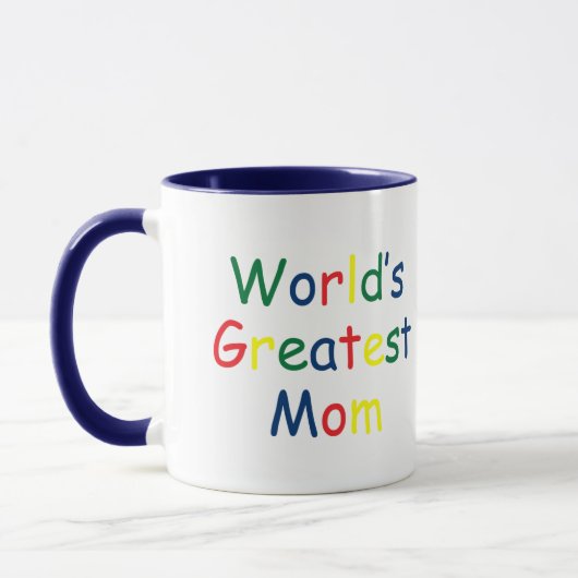 Wereldwijde mam mok (Links)