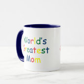 Wereldwijde mam mok (Voorkant links)