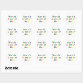 Wereldwijde mam ronde sticker (Vel)