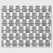 Wereldwijde Mechanische Engineer Cadeaupapier (Vlak)