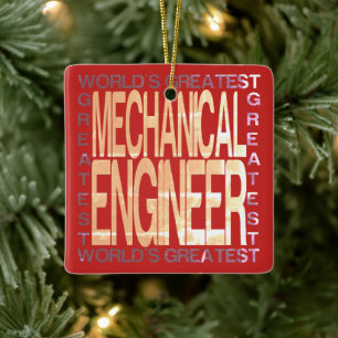 Wereldwijde Mechanische Engineer Keramisch Ornament