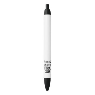 Wereldwijde medische code zwarte inkt pen