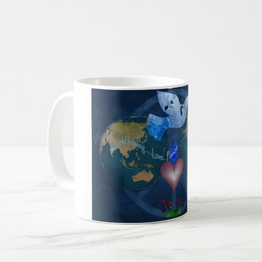 Wereldwijde Mok van de Vrede (Voorkant links)