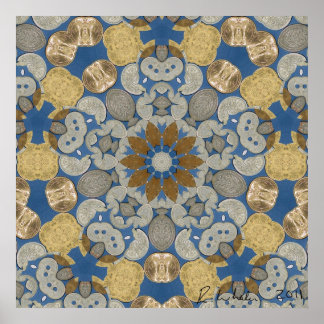 Wereldwijde munt poster