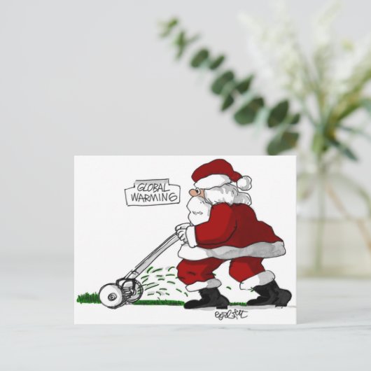 Wereldwijde opwarming briefkaart (Staand voorkant)