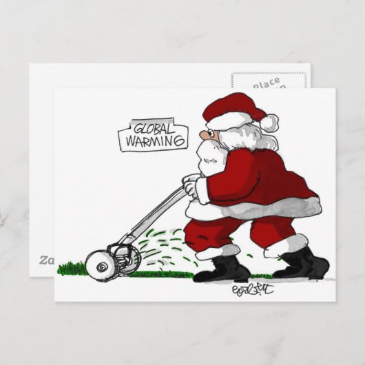 Wereldwijde opwarming briefkaart (Voorkant / Achterkant)