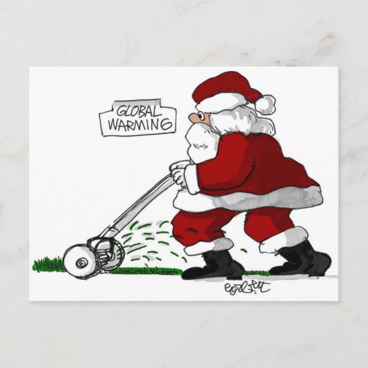 Wereldwijde opwarming briefkaart (Voorkant)