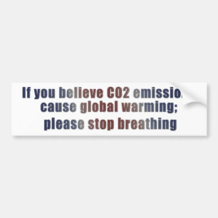 Wereldwijde opwarming bumpersticker
