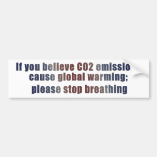 Wereldwijde opwarming bumpersticker