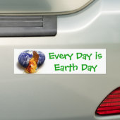 Wereldwijde opwarming bumpersticker (Op auto)