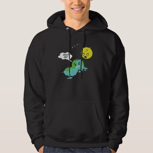 Wereldwijde opwarming hoodie (Voorkant)