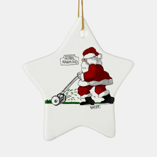 Wereldwijde opwarming keramisch ornament (Rechts)
